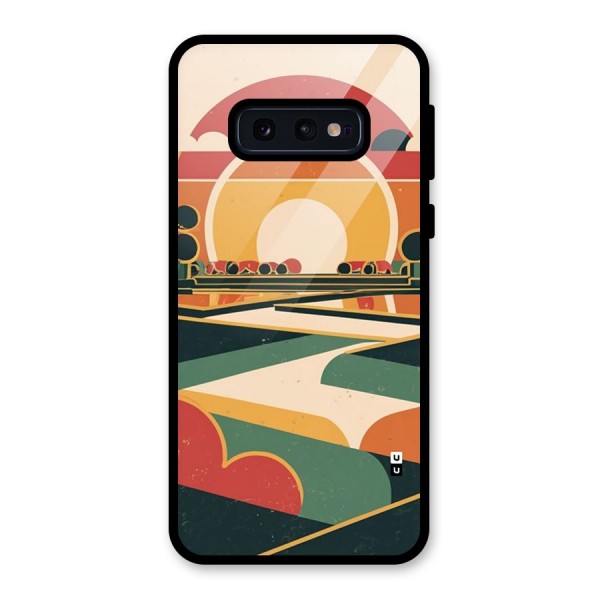 Awesome Geomatric Art Glass Back Case for Galaxy S10e