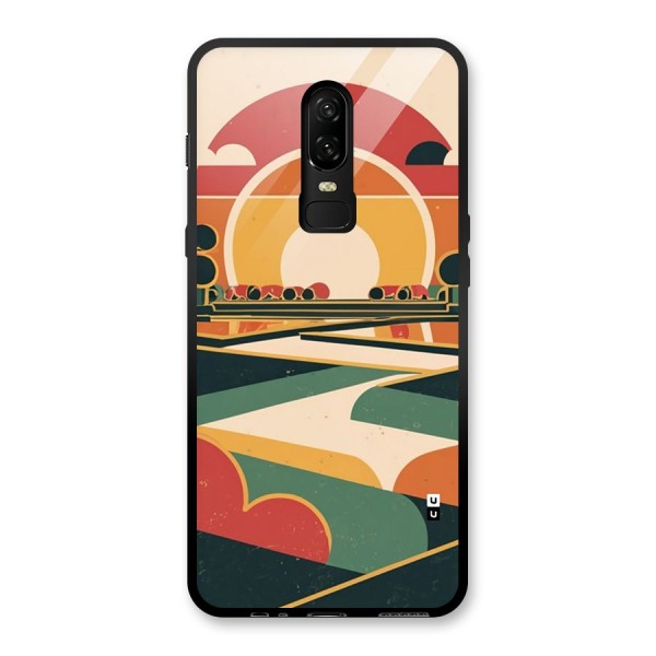 Awesome Geomatric Art Glass Back Case for OnePlus 6