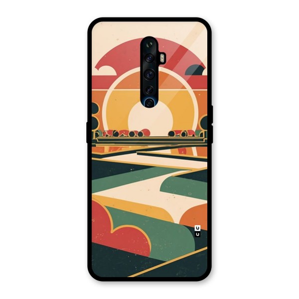 Awesome Geomatric Art Glass Back Case for Oppo Reno2 F