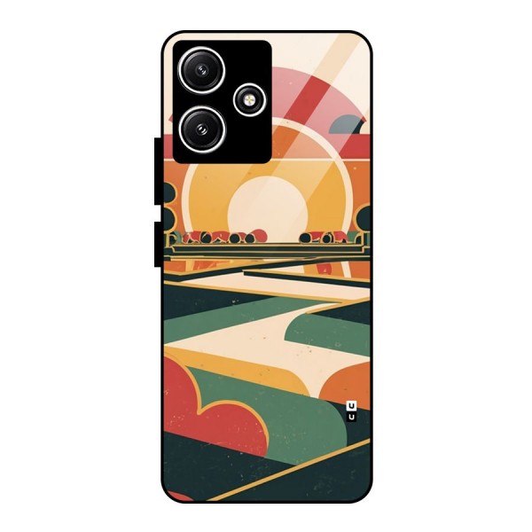 Awesome Geomatric Art Glass Back Case for Poco M6 Pro