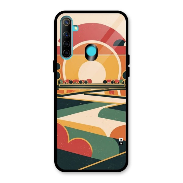 Awesome Geomatric Art Glass Back Case for Realme 5