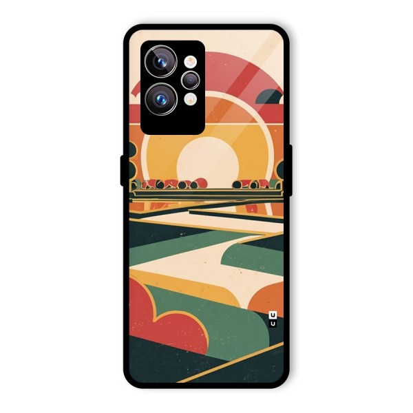 Awesome Geomatric Art Glass Back Case for Realme GT2 Pro