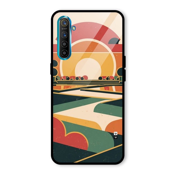 Awesome Geomatric Art Glass Back Case for Realme X2