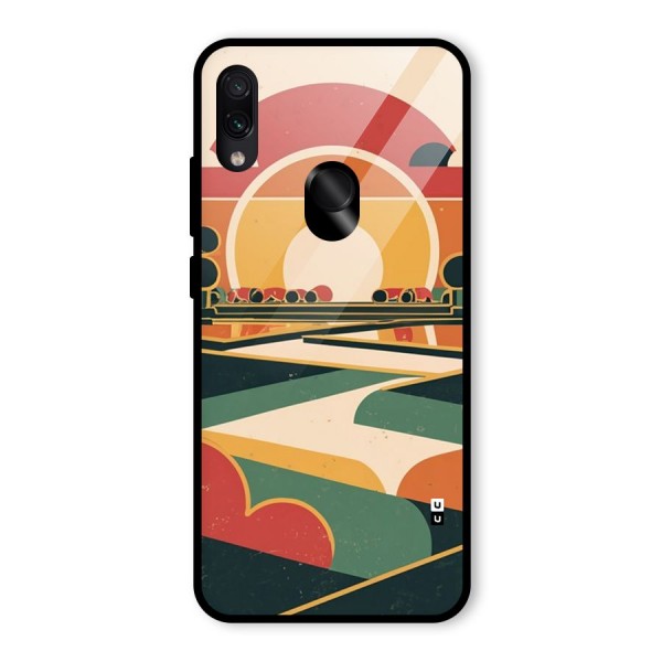 Awesome Geomatric Art Glass Back Case for Redmi Note 7S