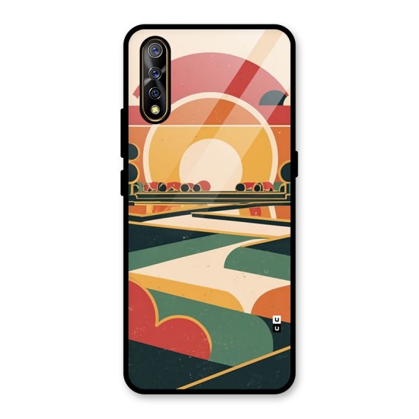 Awesome Geomatric Art Glass Back Case for Vivo Z1x