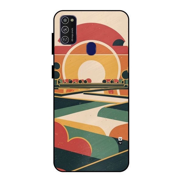 Awesome Geomatric Art Metal Back Case for Galaxy M30s