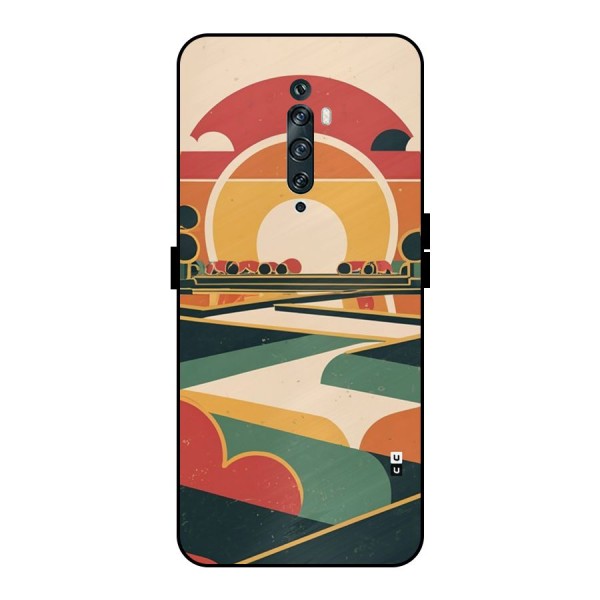 Awesome Geomatric Art Metal Back Case for Oppo Reno2 F