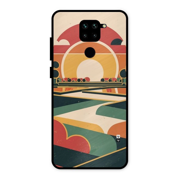 Awesome Geomatric Art Metal Back Case for Redmi Note 9