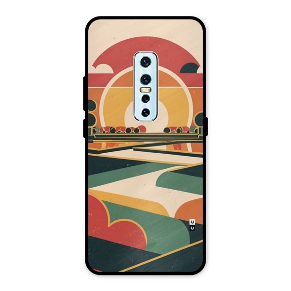 Awesome Geomatric Art Metal Back Case for Vivo V17 Pro