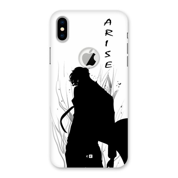 Awesome Jinwoo Arise Back Case for iPhone X Logo Cut