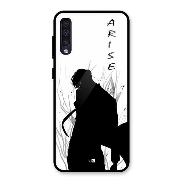 Awesome Jinwoo Arise Glass Back Case for Galaxy A50