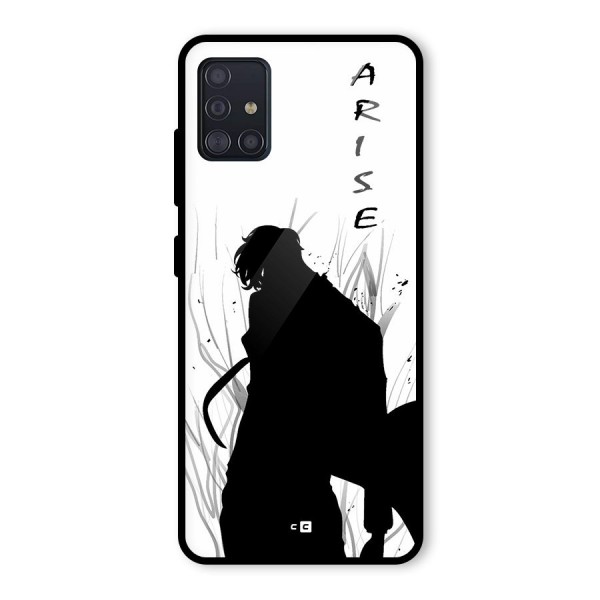 Awesome Jinwoo Arise Glass Back Case for Galaxy A51