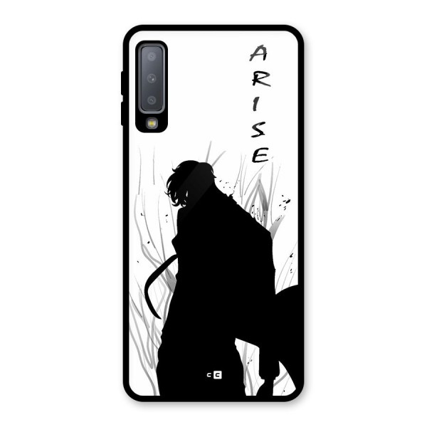 Awesome Jinwoo Arise Glass Back Case for Galaxy A7 (2018)