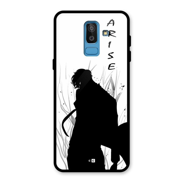 Awesome Jinwoo Arise Glass Back Case for Galaxy J8