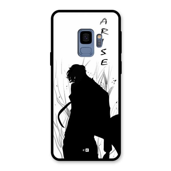 Awesome Jinwoo Arise Glass Back Case for Galaxy S9