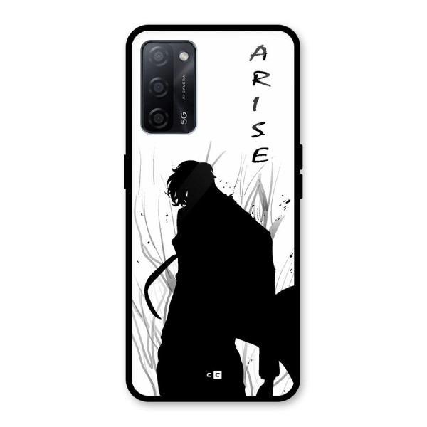 Awesome Jinwoo Arise Glass Back Case for Oppo A53s 5G