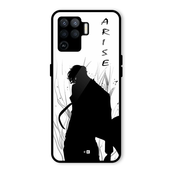 Awesome Jinwoo Arise Glass Back Case for Oppo F19 Pro