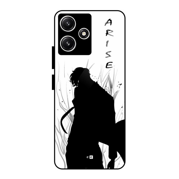 Awesome Jinwoo Arise Glass Back Case for Poco M6 Pro