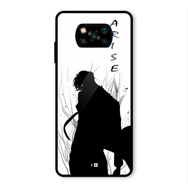 Awesome Jinwoo Arise Glass Back Case for Poco X3 Pro