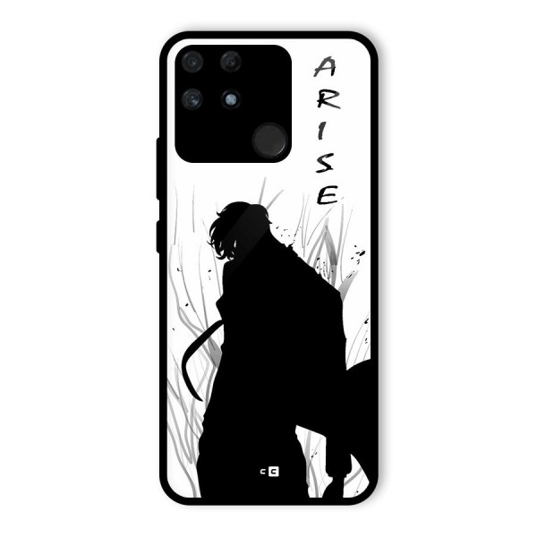 Awesome Jinwoo Arise Glass Back Case for Realme Narzo 50A