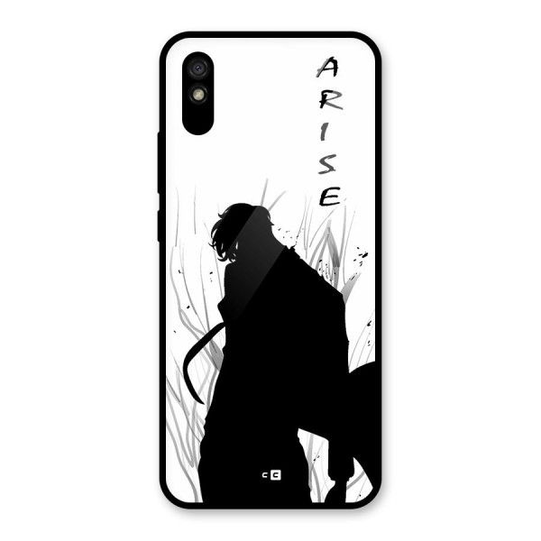 Awesome Jinwoo Arise Glass Back Case for Redmi 9i