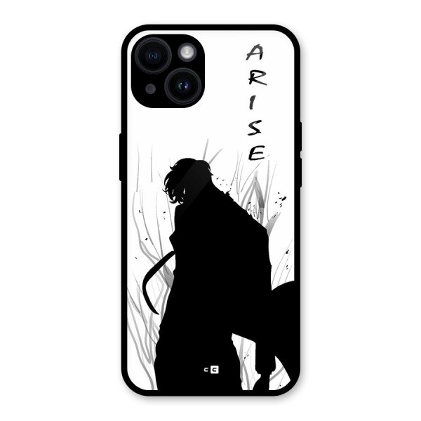 Awesome Jinwoo Arise Glass Back Case for iPhone 14