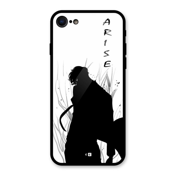 Awesome Jinwoo Arise Glass Back Case for iPhone 8