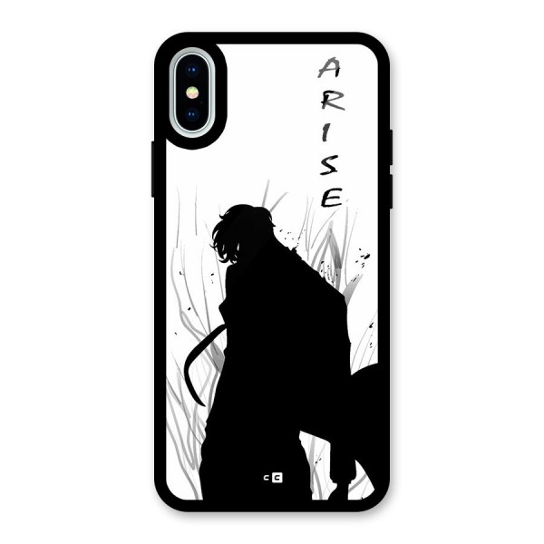 Awesome Jinwoo Arise Glass Back Case for iPhone X