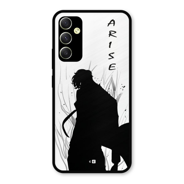 Awesome Jinwoo Arise Metal Back Case for Galaxy A34