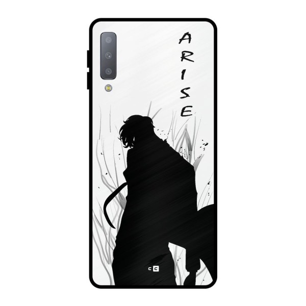 Awesome Jinwoo Arise Metal Back Case for Galaxy A7 (2018)