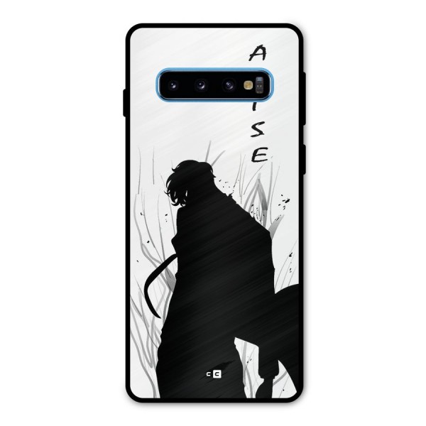 Awesome Jinwoo Arise Metal Back Case for Galaxy S10