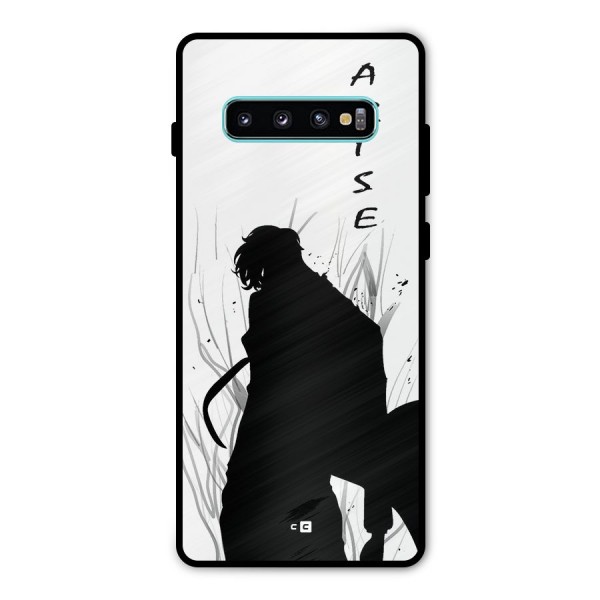 Awesome Jinwoo Arise Metal Back Case for Galaxy S10 Plus