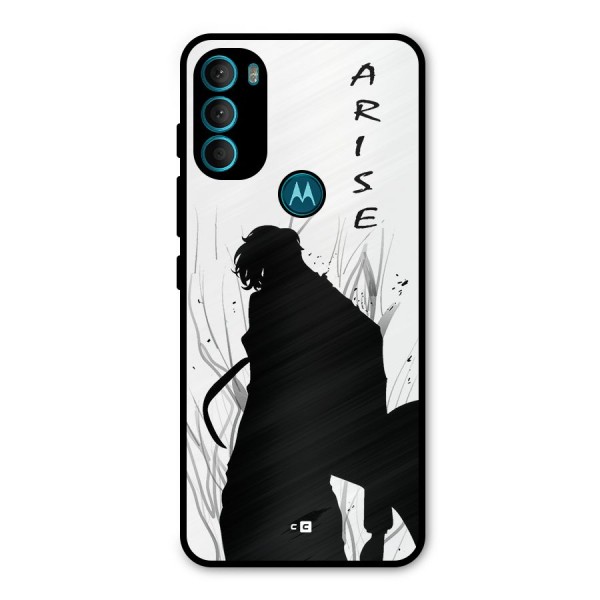 Awesome Jinwoo Arise Metal Back Case for Moto G71 5G