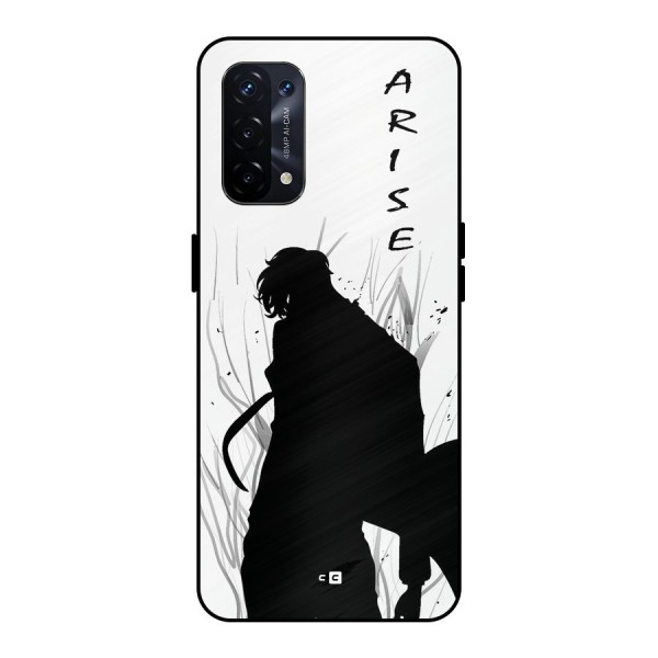 Awesome Jinwoo Arise Metal Back Case for Oppo A74 5G