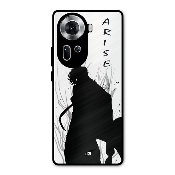 Awesome Jinwoo Arise Metal Back Case for Oppo Reno11 5G