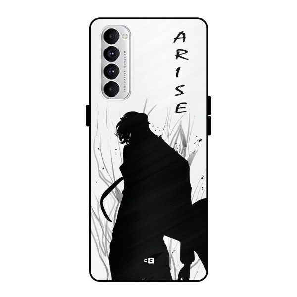 Awesome Jinwoo Arise Metal Back Case for Oppo Reno4 Pro