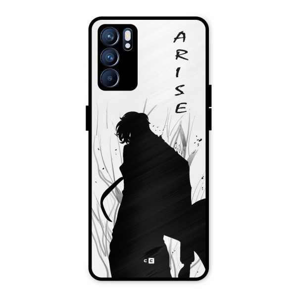 Awesome Jinwoo Arise Metal Back Case for Oppo Reno6 5G