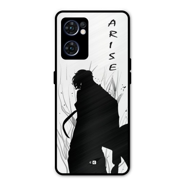 Awesome Jinwoo Arise Metal Back Case for Oppo Reno7 5G