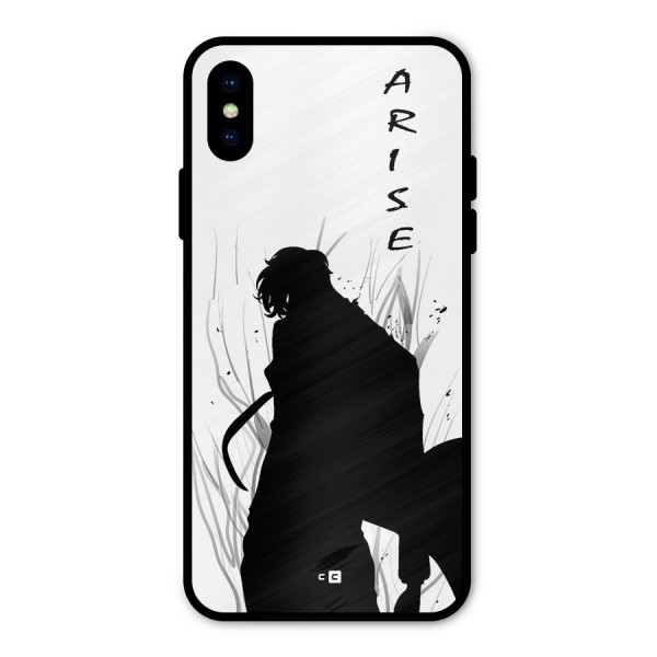 Awesome Jinwoo Arise Metal Back Case for iPhone X