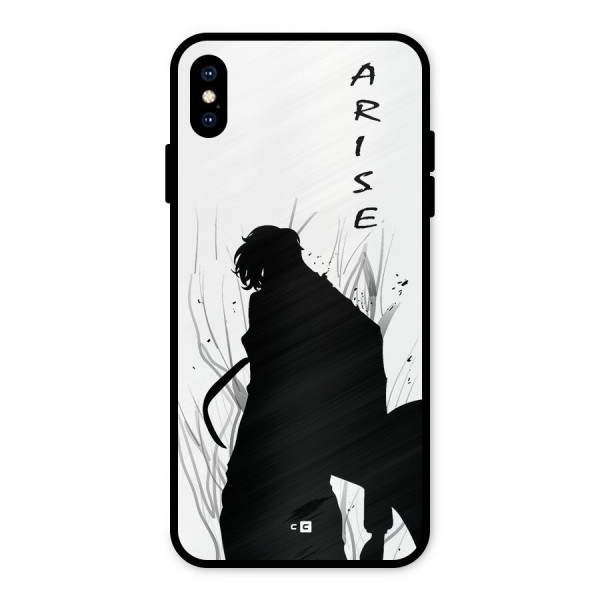 Awesome Jinwoo Arise Metal Back Case for iPhone XS Max