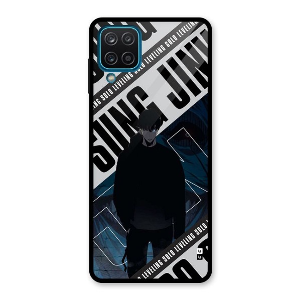 Awesome Jinwoo Rage Glass Back Case for Galaxy A12