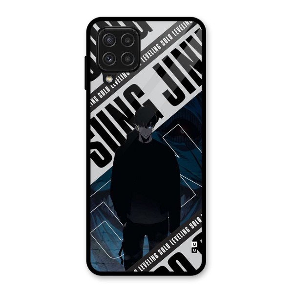 Awesome Jinwoo Rage Glass Back Case for Galaxy A22 4G