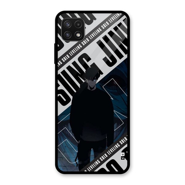 Awesome Jinwoo Rage Glass Back Case for Galaxy A22 5G