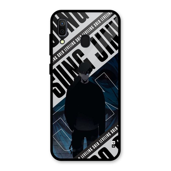 Awesome Jinwoo Rage Glass Back Case for Galaxy A30