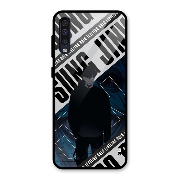 Awesome Jinwoo Rage Glass Back Case for Galaxy A50