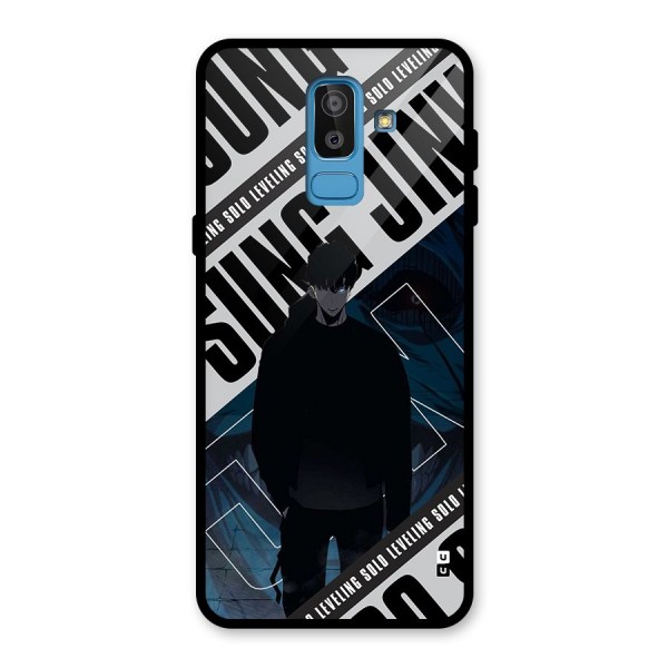 Awesome Jinwoo Rage Glass Back Case for Galaxy J8