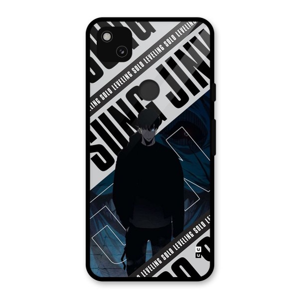 Awesome Jinwoo Rage Glass Back Case for Google Pixel 4a