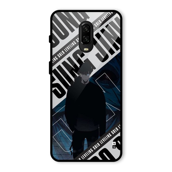 Awesome Jinwoo Rage Glass Back Case for OnePlus 6T