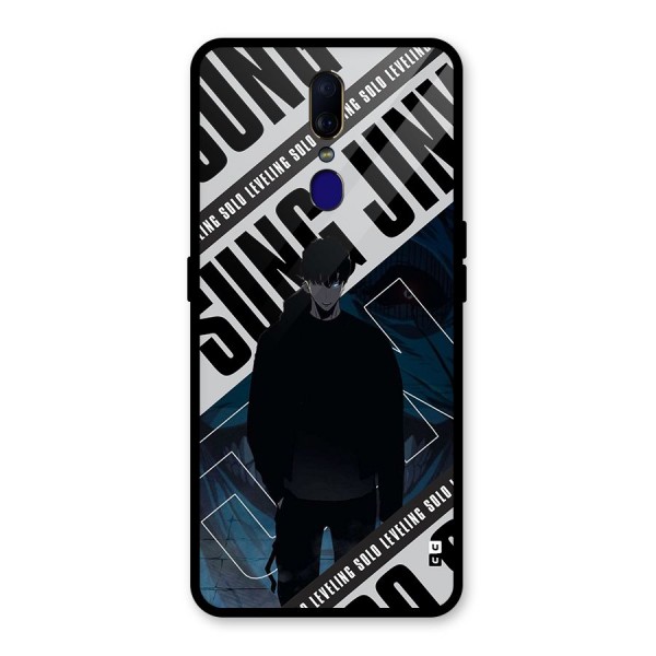 Awesome Jinwoo Rage Glass Back Case for Oppo F11