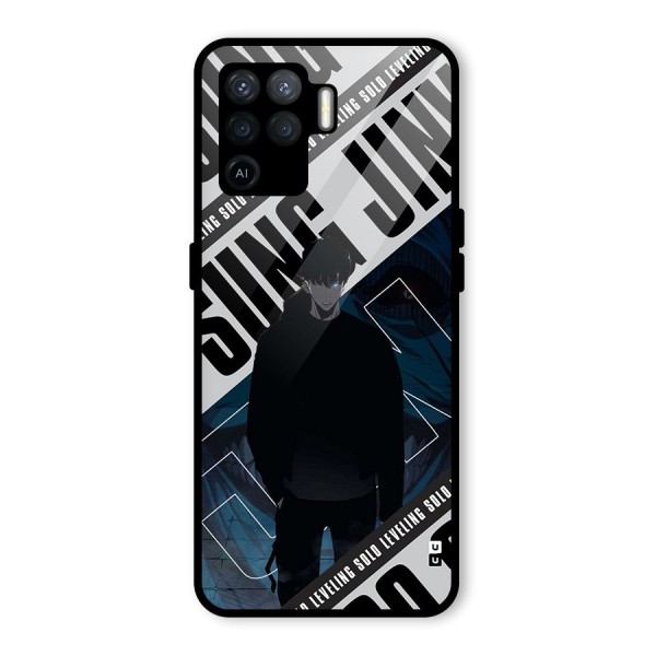 Awesome Jinwoo Rage Glass Back Case for Oppo F19 Pro